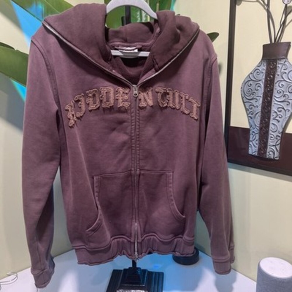 Hidden Cult Oversized Cedar Distressed Tracksuit Hoodie, RARE! Size Small
